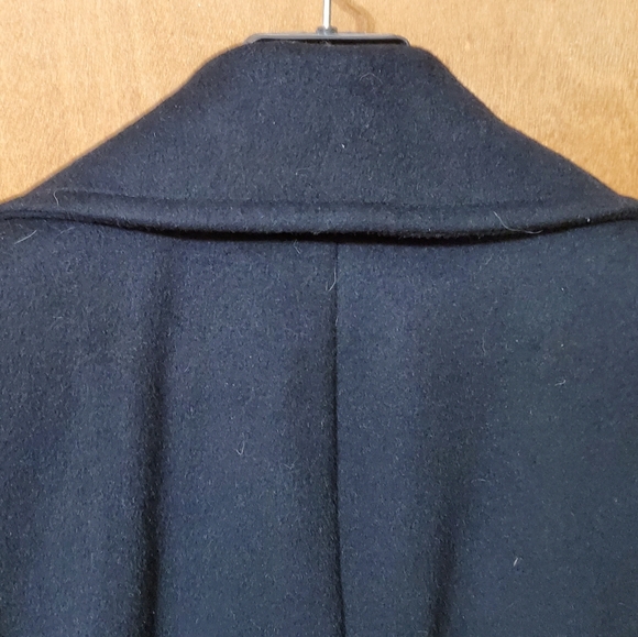 Calvin Klein 8 Black Wool Coat - Picture 4 of 5